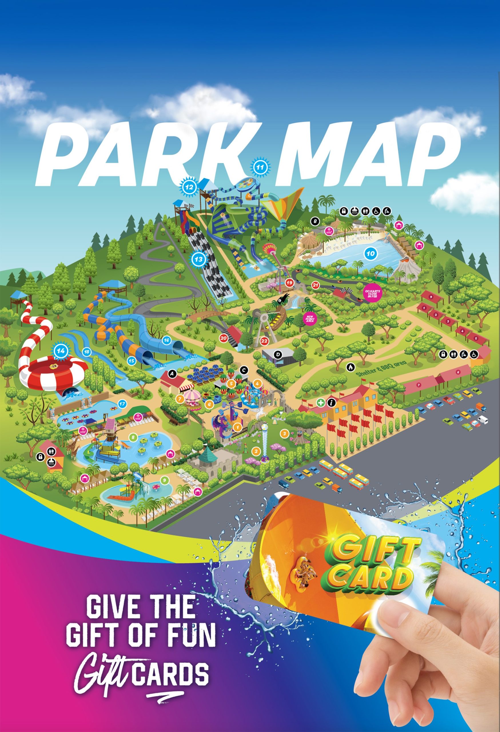 Funfields Theme Park Map