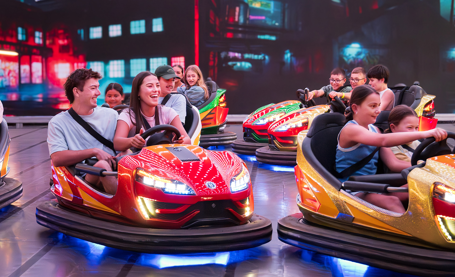 Funfields Theme Park Dodgem Bumper Cars 2