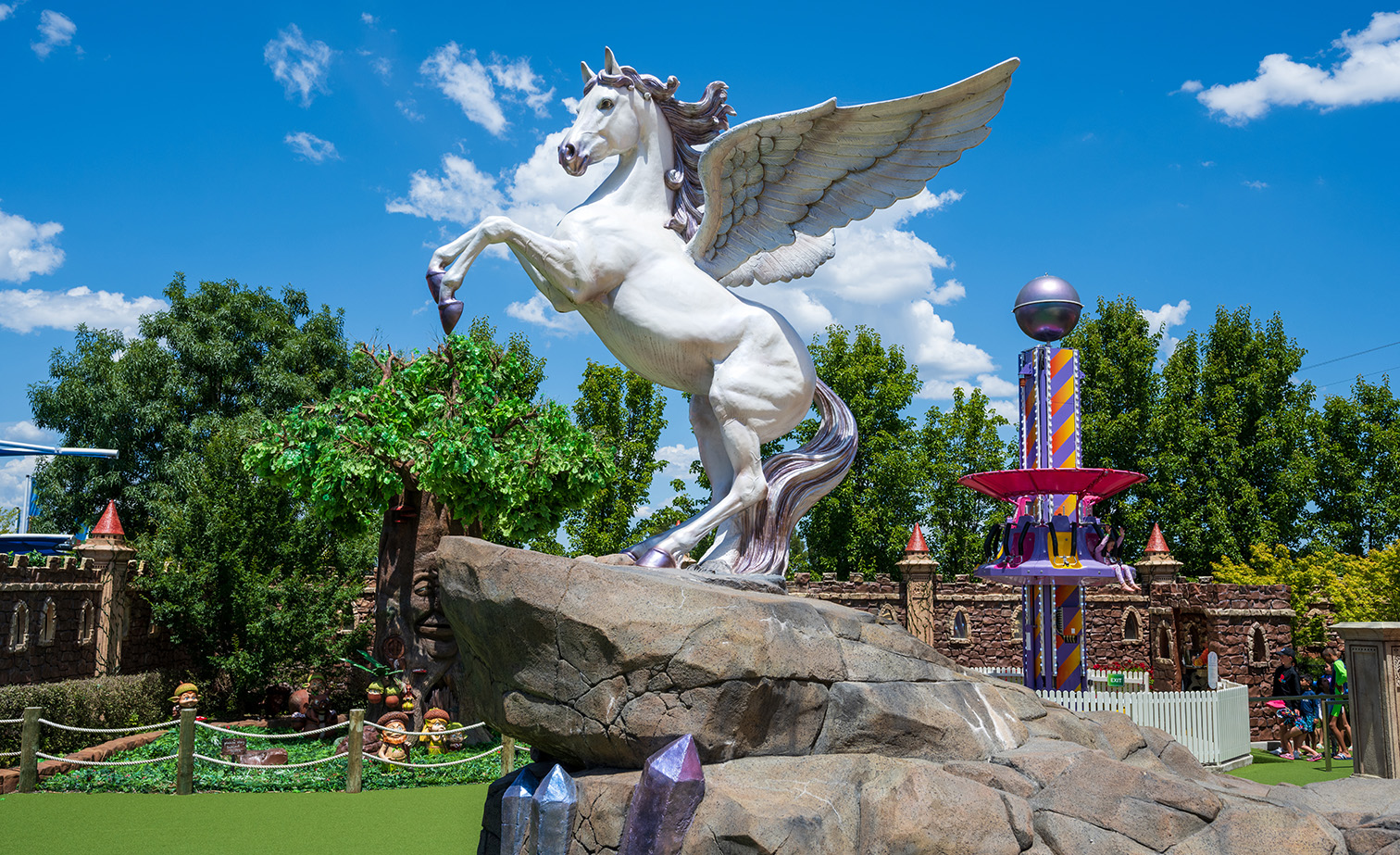 Funfields Theme Park Pegasus Sky Bounce Rides 1