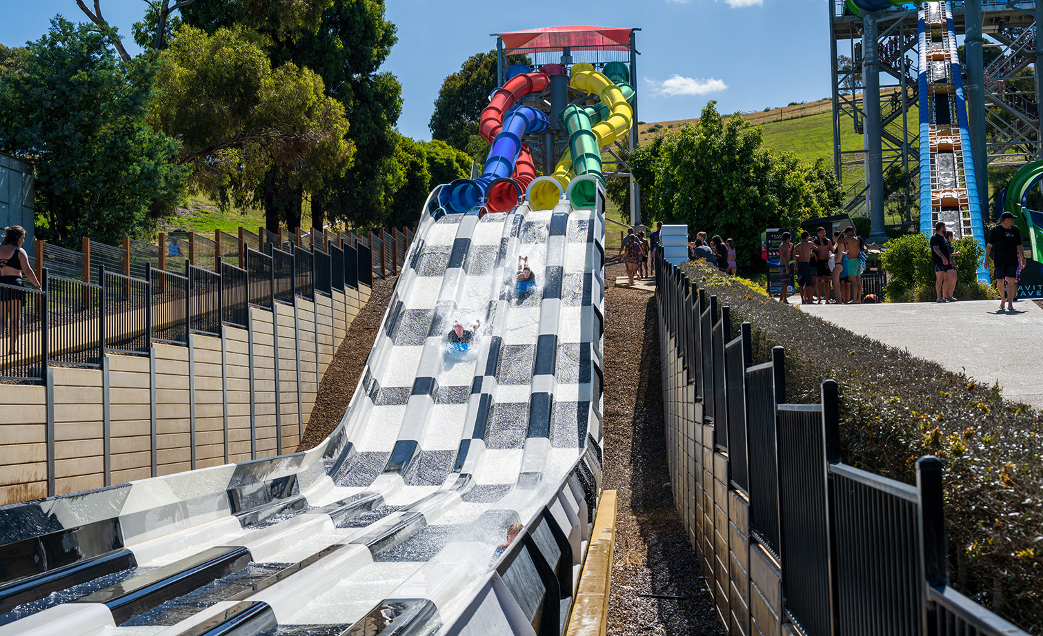 Funfields Theme Park Waterslide Race 3