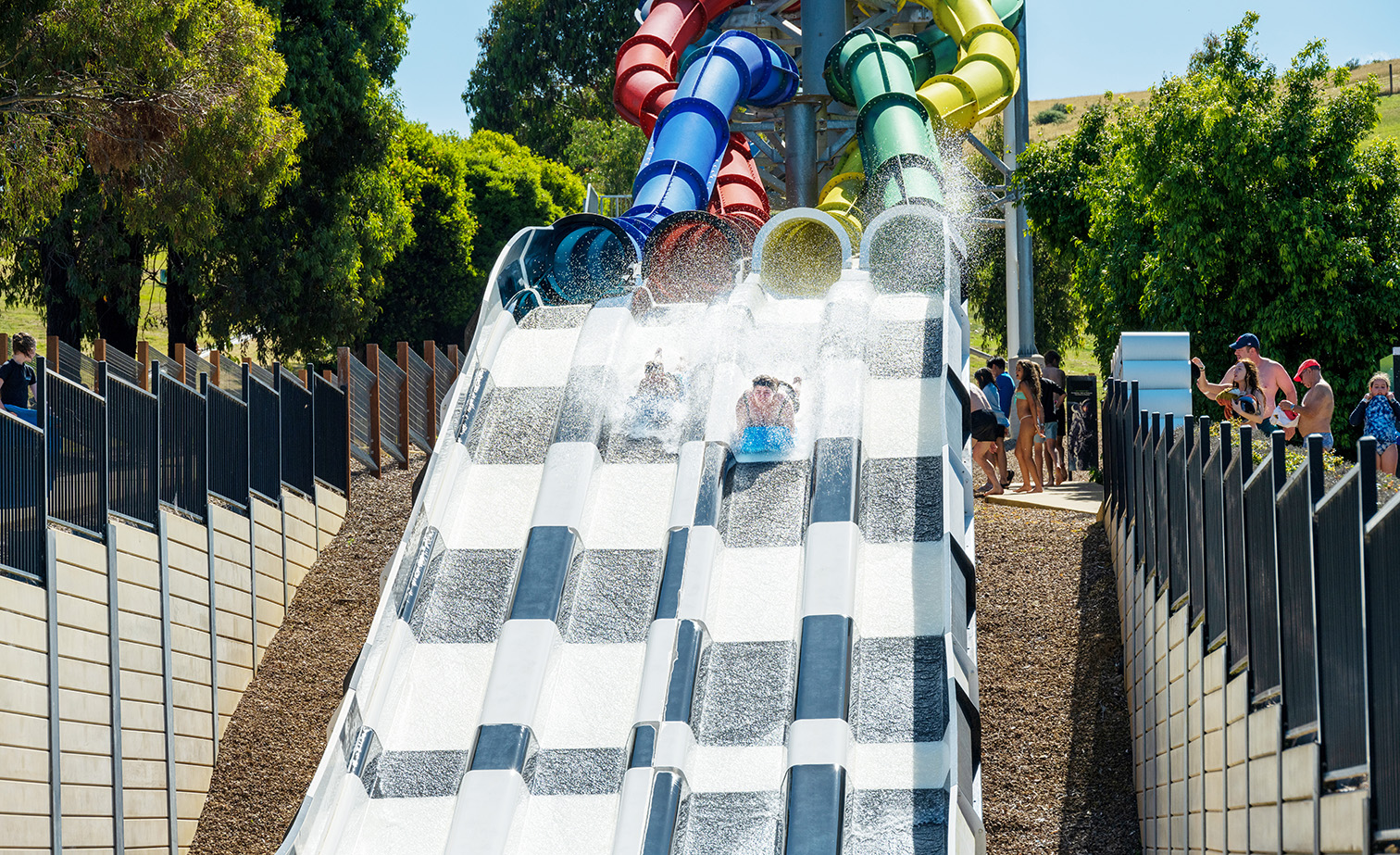 Funfields Theme Park Waterslide Race 4